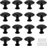 Biaungdo 15 Pack 1INCH Flat Black Kitchen Cabinet Knobs Drawer Dresser. Fixed Price $9.90.
