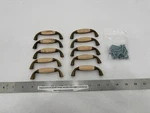 (10) Used Belwith Cabinet Pull Porcelain Barrel Lt Almond P463-LAD Cosmetic!. Fixed Price $31.90.