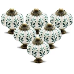 Seimneire 12PCS Ivory Pumpkin Knobs, Vintage Ceramic Cabinet Pieces, Leaf. Fixed Price $33.18.