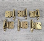 Amerock Steel 3/8 Inset Cabinet Cupboard Door Hinge Polished Brass CM7128 - 6 Pc. Fixed Price $19.99.
