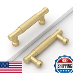 Coinkoly 10 Pack 3''(76MM) Gold Knurled Cabinet Handles Kitchen Brushed Pul. Fixed Price $55.28.