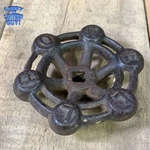 Antique Cast Iron Industrial Valve Handle Water Faucet Knob Steampunk 2-15/16". Fixed Price $12.00.