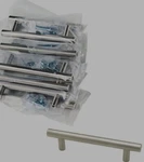 (10-PK) Liberty Cabinet Handles 96/135 Mm Flat Endbar Pull P02100-SS-C. Fixed Price $25.00.