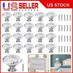 Clear Crystal Cabinet Drawer Door Knobs Glass Diamond Cupboard Handle Pull. Fixed Price $49.89.