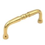 P9719 Polished Brass Solid 3"CC Cabinet Handle Pulls Keeler Power & Beauty. Fixed Price $7.78.