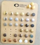 Lot Of 35 Cabinet Drawer Knobs Pulls 1" Mixed Colors Heavy California Faucets. Fixed Price $29.95.