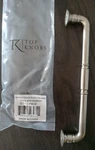 Pkg Of Top Knobs TK1004BSN Kent Pull Brushed Nickel (6-5/16"C C). Fixed Price $110.00.