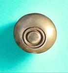 5 Vintage National Lock Co Brass Cabinet Knobs NO.1001 Mushroom Pulls (4 Sets). Fixed Price $45.00.