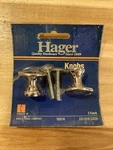 Hager Knobs 2 Pack (00016) Fs. Fixed Price $5.99.