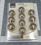 Chapter Cabinet Knobs Drawer Pulls Antique Brass Finish #2000187 Set Of 10 Nib. Fixed Price $16.99.