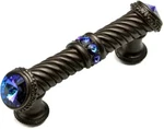 Carpe Diem Hardware 880-12H Cach 4-INCH Center Pull Swarovski Crystals Bronze. Fixed Price $85.00.