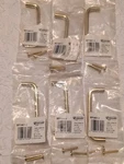 Amerock Polished Brass Rectangular Handle Cabinet Door Pull-set Of 6. Fixed Price $15.00.