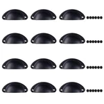 Mokife Cabinet Cup Pulls Matte Black, 12 Pack 3 Inch Kitchen Drawer. Fixed Price $14.43.