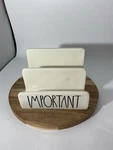 Rae Dunn Important Desk Mail Holder Ceramic 5 X 6 4 (j). Fixed Price $14.00.