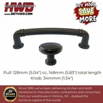Cabinet Knob Pull 96MM Oil Rubbed Bronze Transitional Curved Arch Kitchen Bath. Fixed Price $30.69.