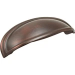(10)-AMEROCK Ashby 4" & 3" Oil Rubbed Bronze CENTER-2-CENTER Cup Pull BP36640ORB. Fixed Price $168.99.