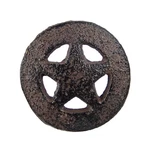 Rustic Cast Iron Star Door Drawer Knob Pull Handle Antique Style 1 3/4" (6 Pack). Fixed Price $24.26.