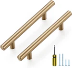 10 Pack Kitchen Cabinet Handles Champagne Bronze 3-3/4 Inch Hole Center Stainles. Fixed Price $35.65.