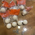 Vtg Lot Of 10 Amerock Almond Knob Pulls For Cabinet Drawers BP-727A-AM Round. Fixed Price $30.40.