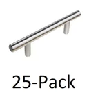 *25-PACK* South Maine 3.5 In. Satin Nickel Modern Straight Euro Style Bar Pull. Fixed Price $29.99.