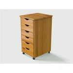 Adeptus Solid Wood C0008 6 Drawer Roll Cart - Med Pine. Fixed Price $77.17.