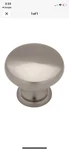 Drawer Knob PN2001-SN 1/4" Satin Nickel Hollow Round Cabinet 9 Qty. Fixed Price $29.00.