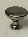 Lot Of (10) Amerock 14404SCH Round Cabinet Knob Brushed Chrome, 1-3/16 X 1-1/8. Fixed Price $15.87.