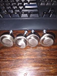 (set Of 4) Gliderite 1-1/8" Classic Wave Cabinet Drawer Knob Satin Nickel. Fixed Price $6.25.