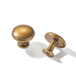 5 Pack Antique Brass Cabinet Knobs Drawer Kitchen Hardware - Single Hole Vi. Fixed Price $17.73.