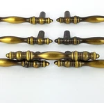 Lot Of (7) Vtg Amerock Cabinet Drawer Pulls Rd 1968 Can Brass 4.25" Pat# D208971. Fixed Price $17.99.