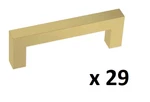 *29* Franklin Brass Square 3 In. Center-to-center Satin Gold Cabinet Pulls. Fixed Price $37.99.