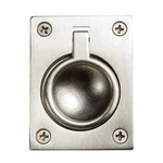 Baldwin Flush Ring Pull Satin Nickel 1-7/8" X 2-1/2" Door Hardware 0394-150. Fixed Price $24.99.