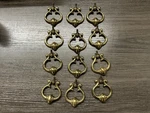 12 Vintage Keeler Brass Co Ornate Antiqued Drawer Pull Handle Solid NOS90. Fixed Price $40.00.