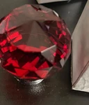 Ruby Red Glass Crystal Dresser Knobs Drawer Pull Handle Cabinet Door Qty. 8-NEW. Fixed Price $12.95.