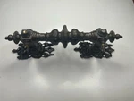 Notting Hill Portobello Jeweled Cabinet Pull W/ Back Plates 6-3/8'" Dark Brass. Fixed Price $40.00.