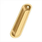 Deltana FP828 4" Tall Solid Brass Oval Flush Sliding Door Pull. Fixed Price $14.72.