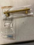 Belwith Keeler B056657-04 Junzi Satin Brass Bamboo Cabinet Handle 5-1/16". Fixed Price $34.65.