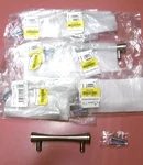 8 Jeffrey Alexander Drawer Pulls With Screws --4" Bright Nickel. Fixed Price $25.99.