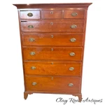 Antique Cherry Chippendale Tall Chest Pa Circa 1790 Project Barn Find. Fixed Price $1200.00.