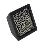 Laurey Churchill 5/8" Square Knob Oil-rubbed Bronze Black Leather 12297. Fixed Price $10.65.