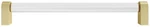 Hapny Home C503-CLR Clarity 8" Center To Modern Solid Clear / Satin. Fixed Price $39.20.