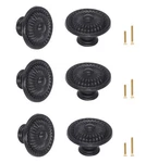 Binifimux 6-PACK 1.4 Inches Black Vintage Flower Cabinet Drawer Pulls. Fixed Price $12.64.
