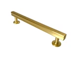 Hickory Hardware Cabinet Pull Bar Set Of 8 Brushed Golden Brass 5/16"CC 160MM. Fixed Price $10.00.