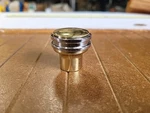 Fki Hardware Period Brass Chrome Solid 1/4" Two Tone Cabinet Knob. Fixed Price $7.70.