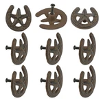 Rustic Horseshoe Star Drawer Knob Pull Cast Iron Cabinet Hardware 2 Pack Of 6. Fixed Price $29.95.