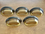 Lewis Dolin Amber Glass 3.75 Pulls Cabinet / Drawer Exc Cond!. Fixed Price $36.00.