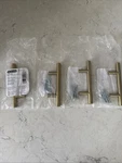 Amerock 2.5IN Ctc 64MM Golden Champagne Cabinet/drawer Bar Pull- BP1264BBZ. Fixed Price $17.99.