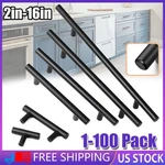Black Modern Kitchen Cabinet Pulls Drawer Bar Handle Cupboard Dresser Lot. Fixed Price $57.95.