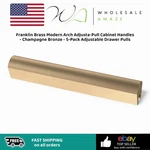 Franklin Brass Modern Arch Adjusta-pull Cabinet Handles Champagne Bronze 5. Fixed Price $19.99.