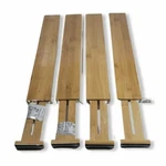 4-PIECE Set Bamboo Collections Adjustable Cutlery Drawer Dividers Wood Finish. Fixed Price $23.19.